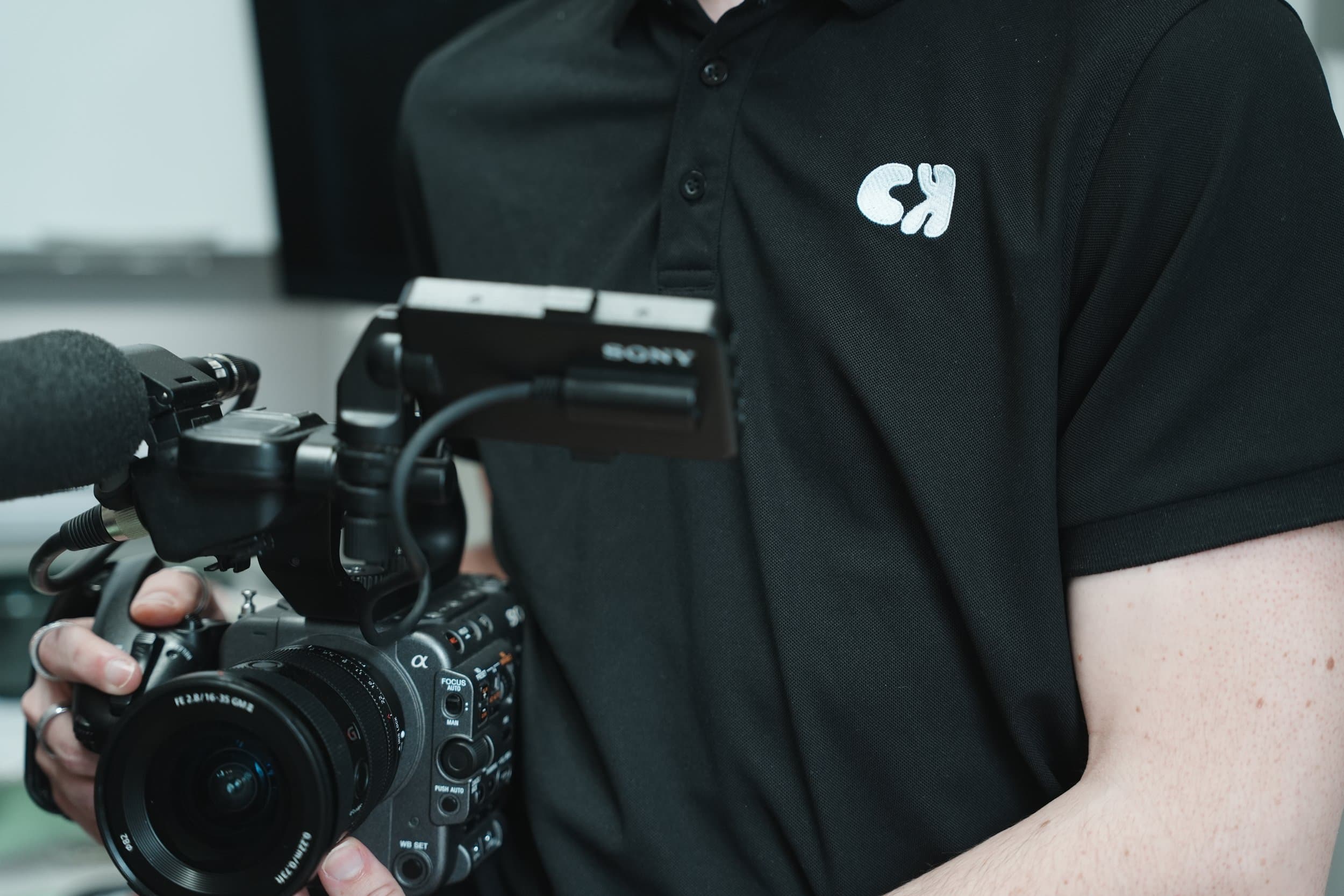 A camera prepared on a production table before filming